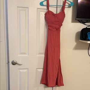 HALARA Strapless Coral Dress